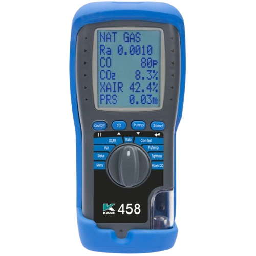 KANE flue gas analyser used during a boiler service